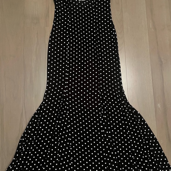 Runaway The Label Elegant Black Polka Dot Dress - Picture 5 of 7